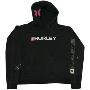 Hurley International Y2K Pink Star Pullover Hoodie